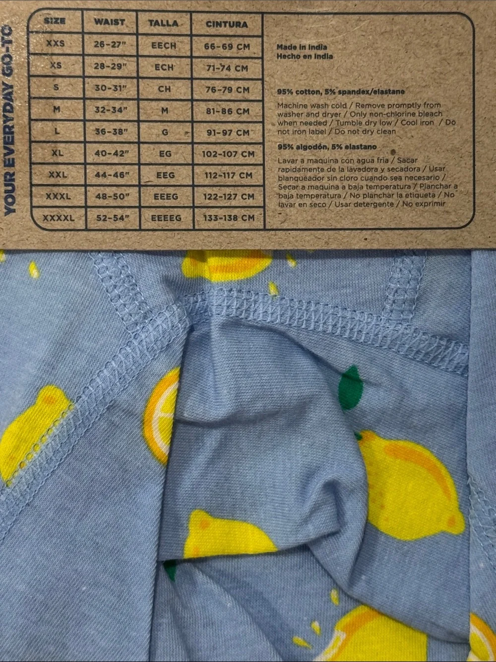 Mens Lemons Boxer Briefs - Size Extra Extra Large XXL - Old Navy - NWT